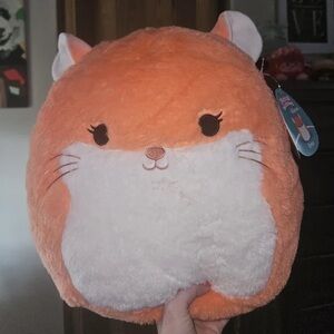 Orange and White Plush Hamster Toy
